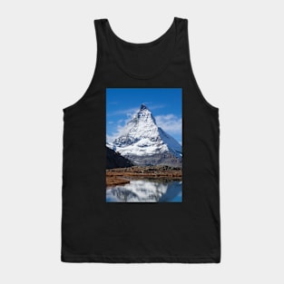 Matterhorn, Zermatt, Valais, Switzerland, Europe, autumn, Riffelsee Tank Top